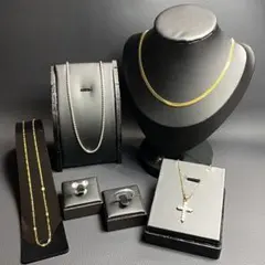 ネックレス　まとめ売り　セット　ピアス　アクセサリー　ゴールド　リング　C1