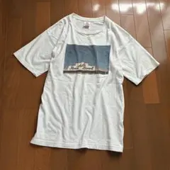 USA製ベイサイドBAYSIDE白フォトプリントTシャツ古着ローズボウルMメンズのサムネイル