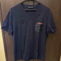 PRADA ネイビー Vネック Tシャツ Mのサムネイル