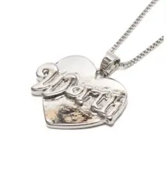 atmos pink メッセージネックレス ハート型 シルバー