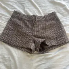 CECI McBEE チェック柄ショートパンツ