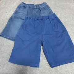 UNIQLO ハーフパンツ 2枚セット 150センチ