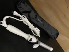 ＃SALONIA サロニア セラミック カール ヘアアイロン 25mm ホワイト