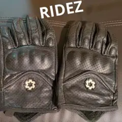 RIDEZ バイク用 レザーグローブ ブラックのサムネイル
