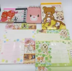 【値下中】平成レトロ　メモ帳&レターセット　リラックマ他