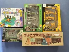 Toy Train DX & 建設車両など新品おもちゃ5個セット