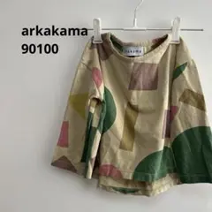 arkakama 長袖カットソー S 2-3y アルカカマ　90100