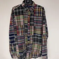 ポロ ラルフローレン パッチワーク ボタンダウンシャツ