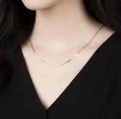 スネークチェーン ネックレス 1mm サージカルステンレス ピンクゴールド