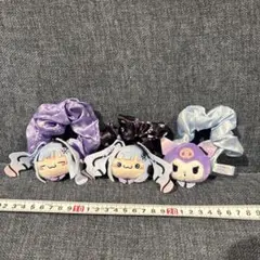 【現品限り】初音ミク 雪ミク クロミ もちぴこぴょこきゅんシュシュ 3点セット