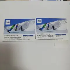 匿名配送 日本駐車場開発 株主優待 リフト利用を含む スキー場 割引券 2枚