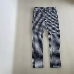 ネイビーチェックパンツ