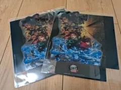 鬼滅の刃　映画特典　第1弾 キービジュアルクリアスタンド 2枚セット