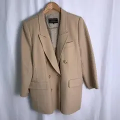 leilian ベージュダブルブレストコートのサムネイル