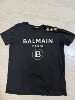 BALMAIN PARIS Tシャツ ブラック ゴールドボタンのサムネイル