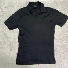 Paul Smith ポールスミス 黒ブラック Vネック ポロシャツ L