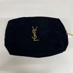 YSL ベルベット ポーチ 黒 ノベルティ 5＊102のサムネイル