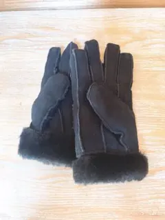 ムートンファー付き5本指グローブ　自宅保管