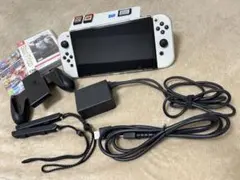 Nintendo Switch ホワイト 有機el カセット SDカード付き