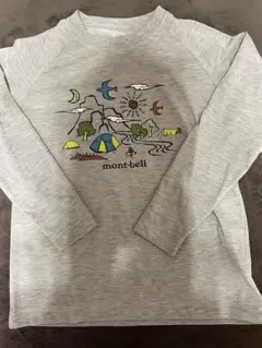 【mont-bell 】キッズ 長袖　グレー