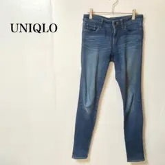 ユニクロ　スキニー　デニム　Ｓ　ストレッチ　ミドルライズ　テーパード　スリム
