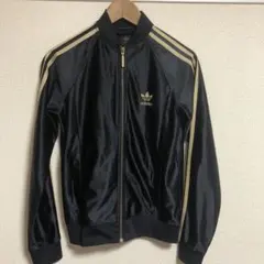 【90s】アディダス ファイヤーバード トラックジャケット ブラック 刺繍ロゴ