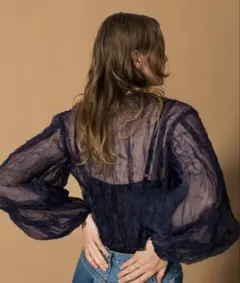 leinwande Recycle Organdy Pleats Topのサムネイル