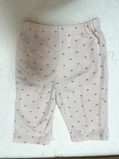 petit main プティマイン ハート レギンス 90 女の子 7分丈