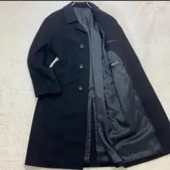 BALMAIN　バルマン　ステンカラーコート　カシミヤ　100%　グレー 最高級カシミヤ100 BALMAIN ロングコート 裏シルク スタンドカラー 9