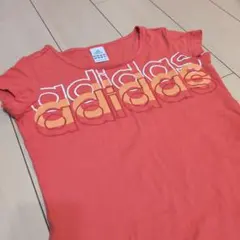超美品　adidas オレンジ ロゴ Tシャツ 半袖　アディダス　サイズM