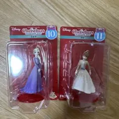 ディズニー　クリスマスオーナメントくじ　エルサ　アナ　2種セット