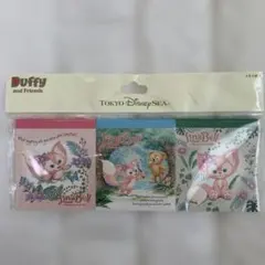 ディズニーシー限定・ダッフィー＆フレンズ・リーナベル・メモ帳・３個セット