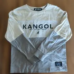 KANGOL 長袖カットソー ベージュ/グレー