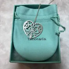 Tiffany & Co. ハート型シルバー　ロングネックレス