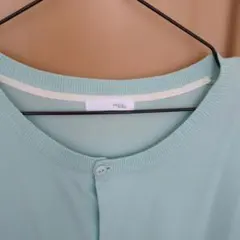 INDEX ミントグリーン 長袖カーディガン