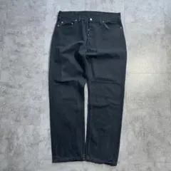 90s UK製 ユーロ ブラックデニム リーバイス 517 W38 L32