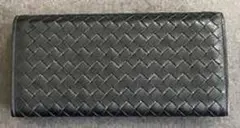 中古　ボッテガベネタ　財布　紳士　メンズ　コインパース付きロングウォレット