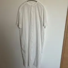 chocol raffine robe シャツワンピース 白 ロング 半袖 春夏