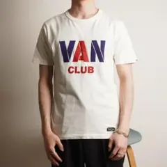 VAN JAC ヴァンヂャケット バックアーチロゴプリントTシャツ M