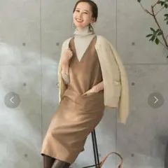 【美品】アーバンリサーチ　ロッソ UR TECH ジャンパーワンピース