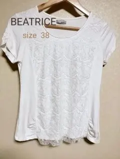 BEATRICE 半袖カットソー ホワイト サイズ38のサムネイル