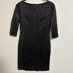 70s 80s レトロ 総柄 ラメ ミニワンピース モード ヴィンテージ y2k