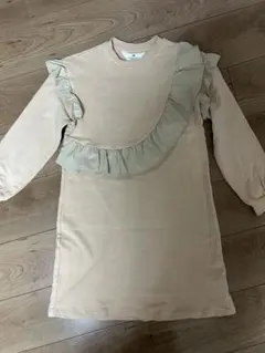 H&M フリル付き長袖ワンピース 140cm