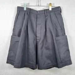 MAATEE&SONS シャンブレー イージー ショート パンツ タック ワイド