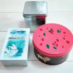 【空き缶セット】キャラメルマンデー・開運堂白鳥の湖・コーヒー缶 缶のみ