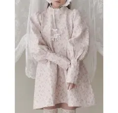 merry jenny（メリージェニー） ジャガードフレアミニワンピース