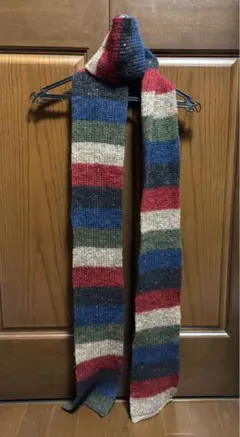☆ROSE BUDマルチカラーボーダー柄ロングマフラー