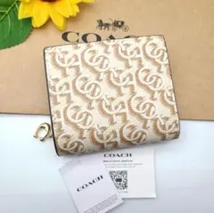 COACH 長財布 新品 チョーク 新作 お札入れ 小銭入れ 在庫わずか 