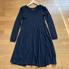 UNTITLED（アンタイトル） フレア薄手ニットワンピース