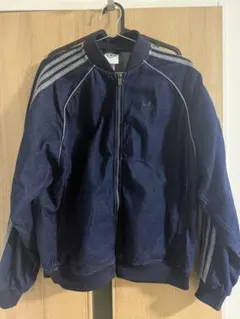 adidas デニムトラックジャケット　ネイビー